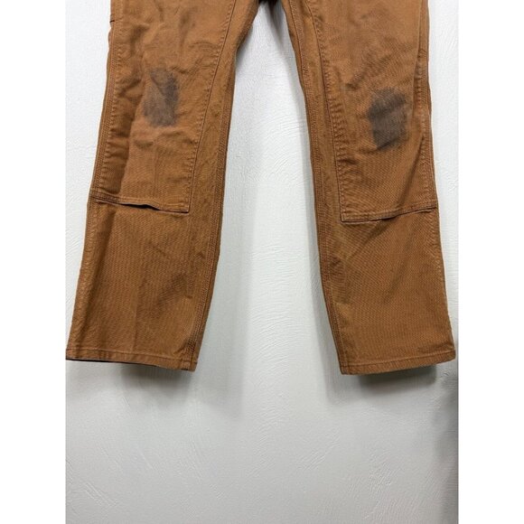 Carhartt Mens BN3334-M Rugged Duck Double Coyote Utility PantsSize 32X30 Grunge - Picture 6 of 16